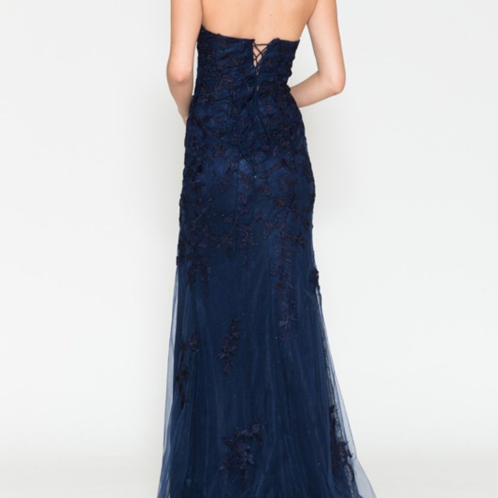 Wedding Bridal Sleeveless Party Formal Prom Long Maxi Lace up Back Dress ас7014 - Picture 4 of 9